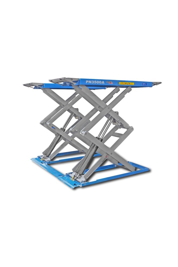 Nortec PN3500A scissor electro-hydraulic lift – 3500 kg, floor-mounted