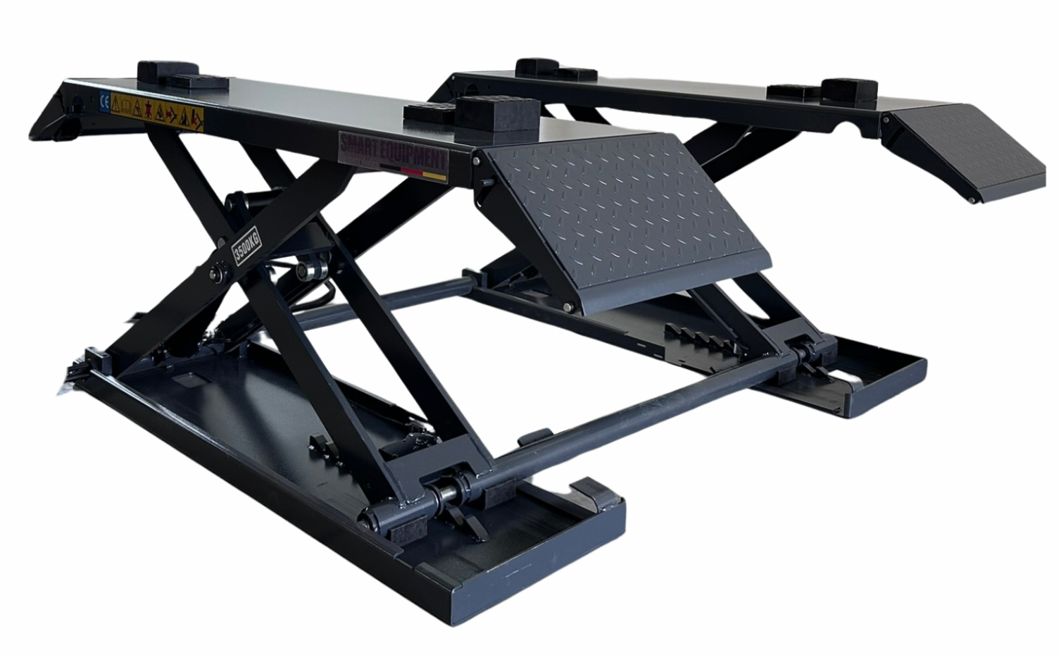 SM-3500E Mobile scissor lift with automatic locking