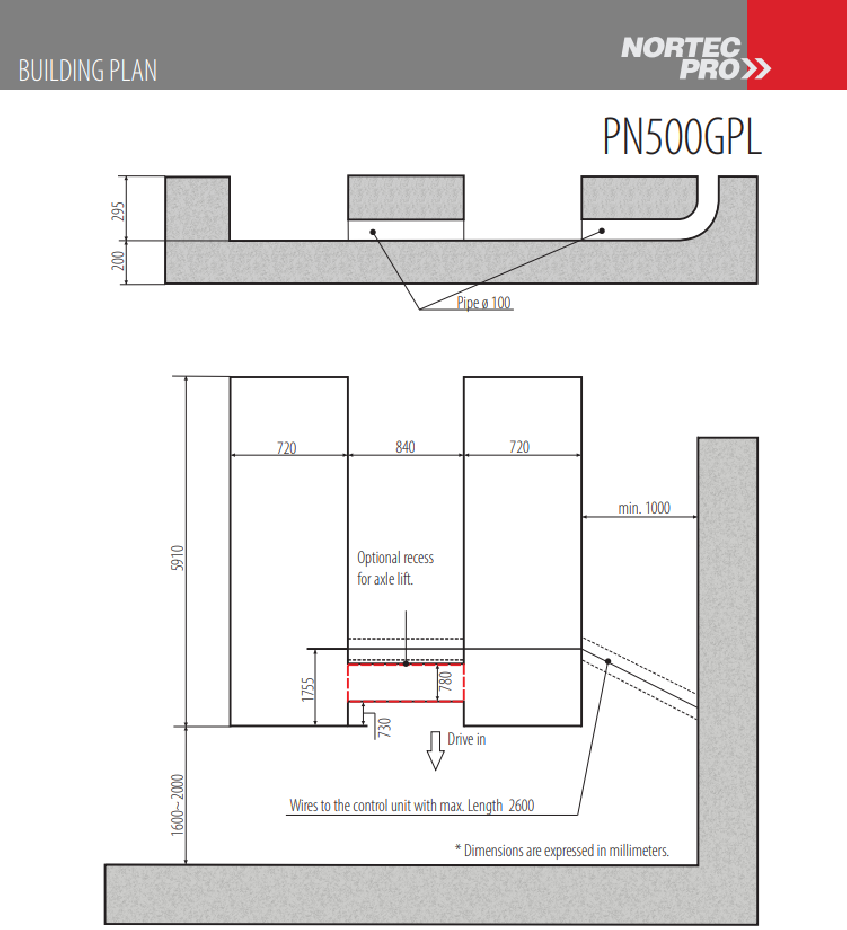 Käärikütus tõstuk rataste geomeetria reguleerimistöödeks NORTEC PRO PN500GPL