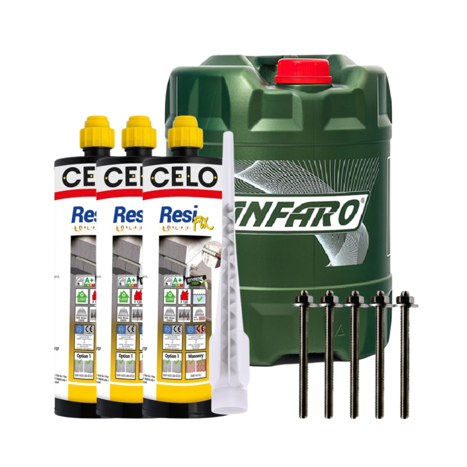Chemical anchoring kit for lift installation (with 10L oil)